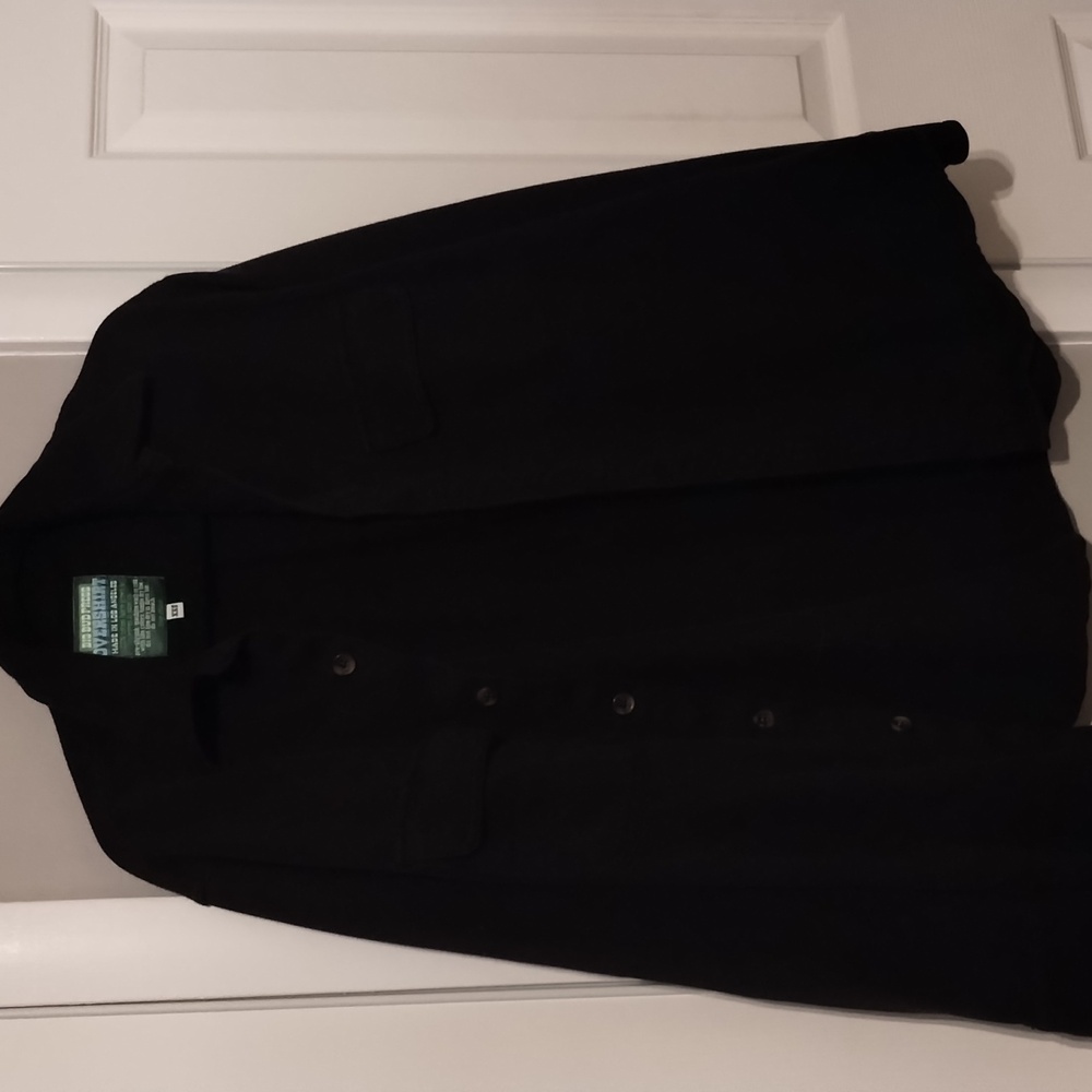 Big Bud Press Unisex Flannel Overshirt XXS Black New - Picture 4 of 8